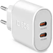 SBS Chargeur 2xusb-c 45w Blanc