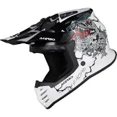 Acerbis Profile Junior Rex Casque Motocross Enfant Blanc Noir Taille YS