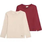 s.Oliver T-Shirt crème / bordeaux