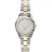 Timex Montre à affichage analogique or / argent / transparent