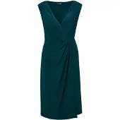 Goldner Robe fourreau émeraude