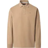 Hackett pour homme. HM5500022 Polo Slim Fit beige (S), Casuel, Coton, Manche longue