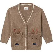 s.Oliver Cardigan marron / blanc