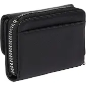 s.Oliver Cuir porte-monnaie Wallet Grey / Black noir