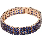 Gaya Bracelet bleu marine / or rose