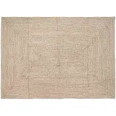 vidaXL Tapis Naturel et blanc 200 x 290 cm Jute