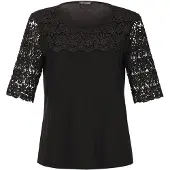 Goldner T-shirt noir