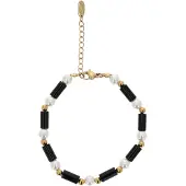 Faina Bracelet or / noir / blanc