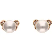 Gaya Boucles d'oreilles or / blanc perle