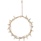 Faina Bracelet or / blanc perle