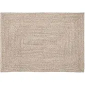 vidaXL Tapis Naturel et blanc 120 x 170 cm Jute