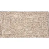 vidaXL Tapis Naturel et blanc 80 x 150 cm Jute