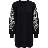 ONLY Robes en maille 'ONLMagnolia' écru / noir