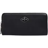 Replay porte-monnaie Zip Around Wallet Black noir