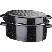GSW Cocotte en acier émaillé - - Daubiere Email - 32 cm - Ovale - Induction