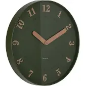 Karlsson - Horloge murale Amena - Verte - 40x40x40cm
