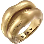 Elli PREMIUM Bague 'Chunky Organic' or