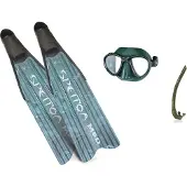 Spetton Med Green Camo Spearfishing Set Vert,Bleu EU 41-42