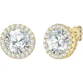 Yokoamii Boucles d'oreilles jaune d'or