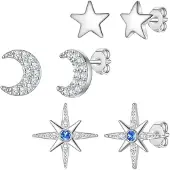 Yokoamii Boucles d'oreilles argent