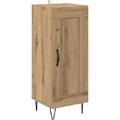 vidaXL Sideboard chêne Artisan 34,5 x 34 x 90 cm bois composite et fer