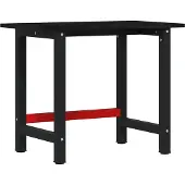 vidaXL Établi brun foncé 100x60x81,5 cm Chêne massif