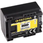 PATONA Batterie f. Canon BP819 BP827 BP808 BP809 HF100 HG-20 sans fil (Batterie de l'appareil photo), Alimentation pour appareil photo, Noir