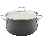 Emalia Olkusz Garnek Émaillé Gris 16cm 1.3L Induction