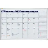 Franken Calendrier X-tra!Line VO-7, aperçu mensuel ou sur 7 jours, magnétique, plateau de rangement, L 900 x H 600 mm, acier &amp; aluminium, blanc
