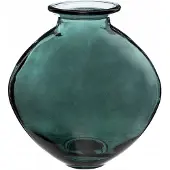 Atmosphera Vase en Verre recycl? Vert D. 24 x H. 26 cm