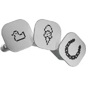 Ledger Pack 2 badges Gris et Noir pour cryptowallet Nano Gen5