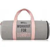Paolo Peruzzi Sac de sport toile enduite imprimé gris rose