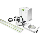 Festool HK 85 EB-Plus-FS Scie circulaire à main Scie à onglets 2300W 230mm dans Systainer ( 574661 ) + lame de scie HW + rail de guidage