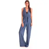 GUESS W92d71 Sleeveless Jumpsuit Bleu L Femme