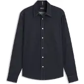 BOSS Chemise Regular Fit en denim stretch indigo