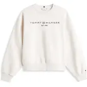 Tommy Hilfiger Sweat-shirt noir / blanc chiné