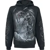 Spiral Sweat-shirt à capuche Gothic de - Dragon's Cry - S - XXL - pour Homme - noir - Taille M