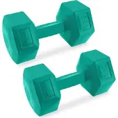 Spokey Jeu d'haltères 2 x 5kg jeu de 2 haltères avec poignées antidérapantes pour la musculation haltères home training