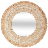 Atmosphera Miroir mural Tressé naturel D 67 cm
