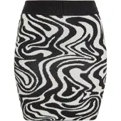 Mymo Jupe noir / blanc cassé