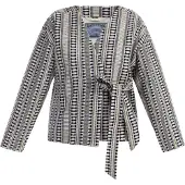 Dreimaster Cardigan bleu marine / blanc cassé