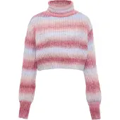 Mymo Pull-over bleu clair / rose ancienne