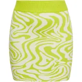 Mymo Jupe citron vert / blanc cassé