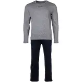 Marc O'Polo Pyjama court bleu marine / gris foncé