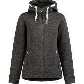 Dreimaster Maritim Veste en polaire gris foncé / blanc