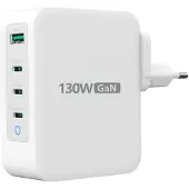 J5CREATE JUP43130E-EN - 130-Watt-GaN-USB-C-Ladegerät mit 4 Anschlüssen - EU (JUP43130E-EN)