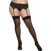 Dreamgirl Bas rsille grande taille pour femme avec motif lopard tricot
