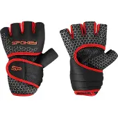 Spokey Gants de fitness LAVA en néoprène, noir-rouge, taille. XS / S