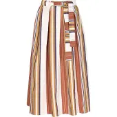 Dreimaster Klassik Jupe crème / marine / caramel / rouille