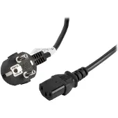 Lanberg Câble d'alimentation CA-C13C-11CC-0050-BK SCHUKO / IEC320 C13 Connecteurs 5 mètres